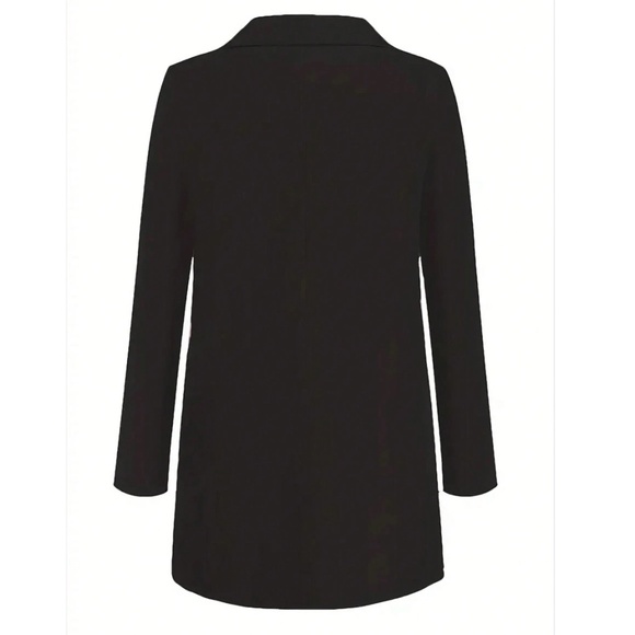 Classic Open Front Pockets Minimalist Jacket Blazer - Picture 6 of 13